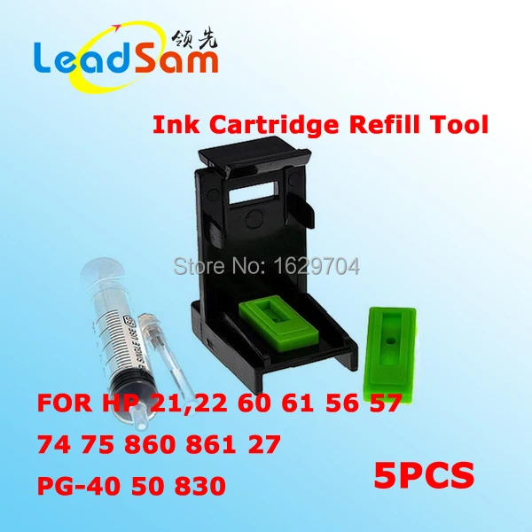 5set ink cartridge refill tool clean kit refill tool for PG40 CL41 for PG830 831 hp21 hp22 HP860