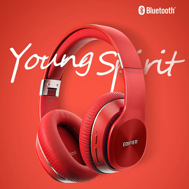 Беспроводные Bluetooth стереонаушники EDIFIER W820BT V4.1 с технологией CSR регулируемые