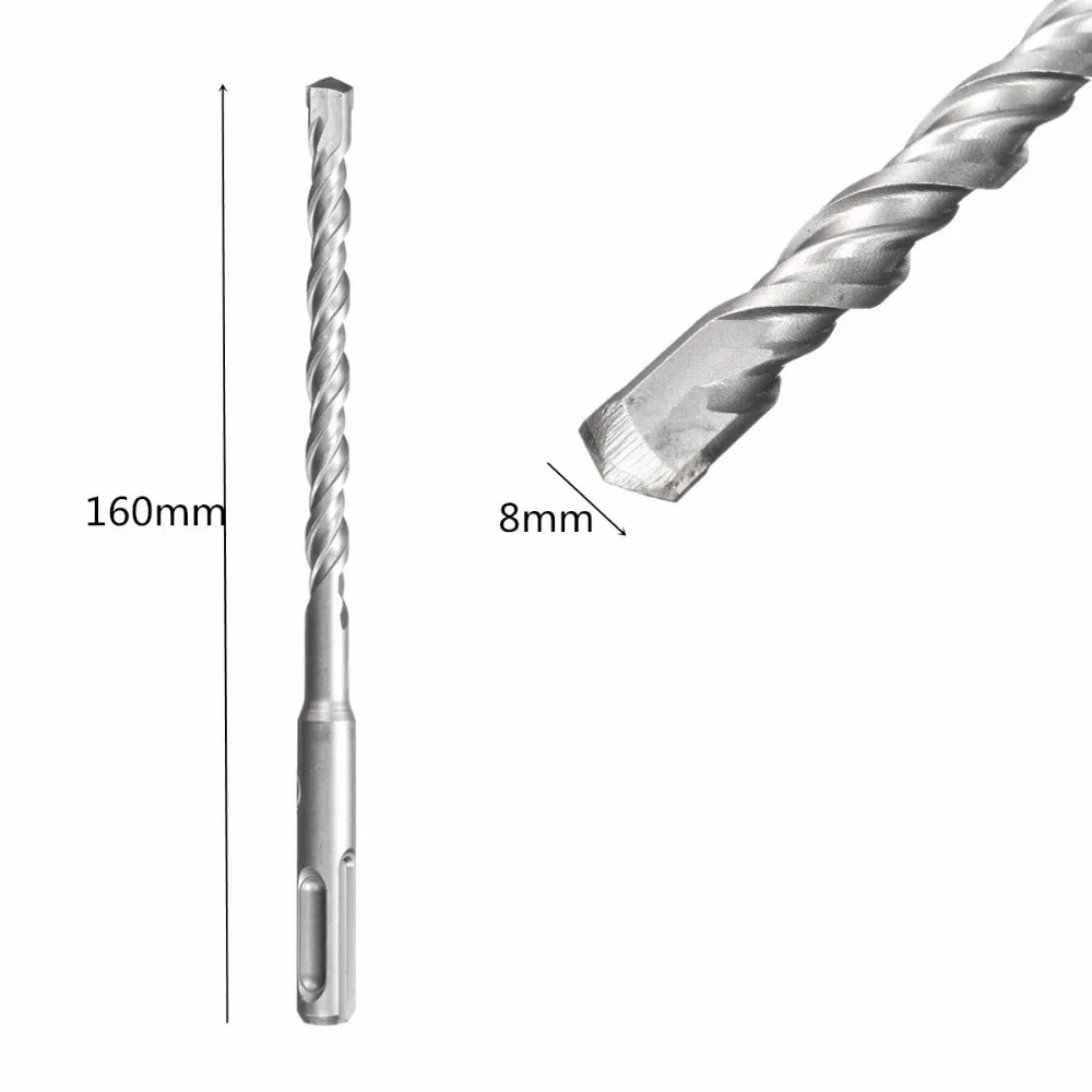 SDS сверло для каменной кладки вольфрамовый наконечник карбит для бетона/кирпича с наконечником, набор для бурения бетона, аксессуары для электроинструмента