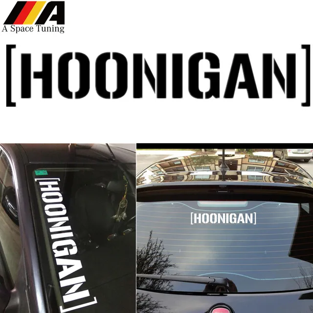 Hoonigan Car Styling Accessories Waterproof Fashion Euro Turbo Tuner Hoonigan Car Styling Accessories Waterproof Fashion Euro Turbo Tuner Window Decal Motorcycle Door Vinyl For Audi Ford Bmw Benz