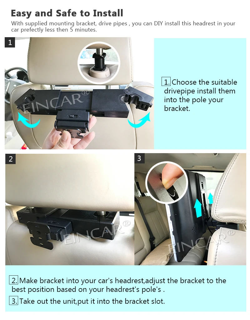 Clearance Car Headrest Monitors Support DVD Players HD 11.6 Inch LCD Screen Support FM IR Wireless Headphone With Game Disc Remote Control 9
