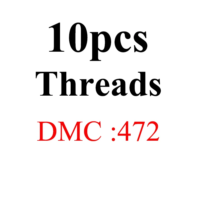 JOY SUNDAY, DMC434-523 нить для вышивания крестиком 10 шт. 1,2 м Набор для вышивания крестиком для рукоделия шитье, моток пряжи ремесло - Цвет: 10pcs-DMC472