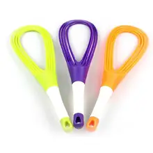 Multifunction 2 in 1 Rotatable Egg Beaters Kitchen Gadgets Stirring Whisk Mixer Rotary Egg Beater Eggbeater Kitchen Accessories
