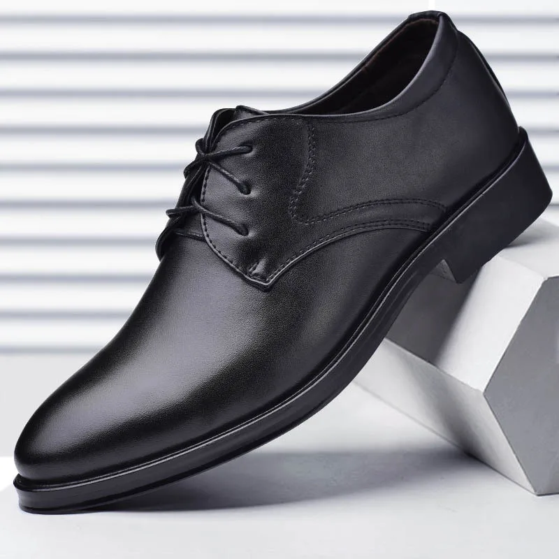 Английский стиль, брендовые кожаные модные мужские деловые модельные лоферы с острым носком, черные туфли-оксфорды, дышащая деловая