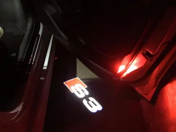 

LED Car door welcome light courtesy laser projector Logo Ghost Shadow Light For A3 S3 RS3 RSQ3 a3 cabriolet