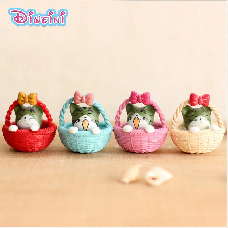 

Cheese Cat model Cartoon Animal toys Miniature Figurine baby home decoration PVC craft Creative Toys Micro landscape decoratio