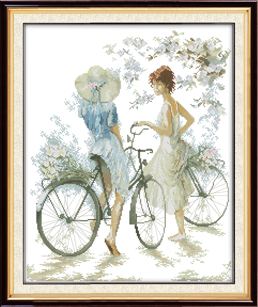 Printed Canvas Cross Stitch Kit Embroidery Pattern Diy Needlework Set