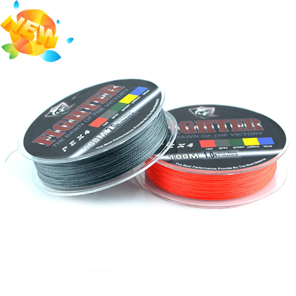 4 strands PE Braided Fishing Line 100m Multifilament Carp100 Material