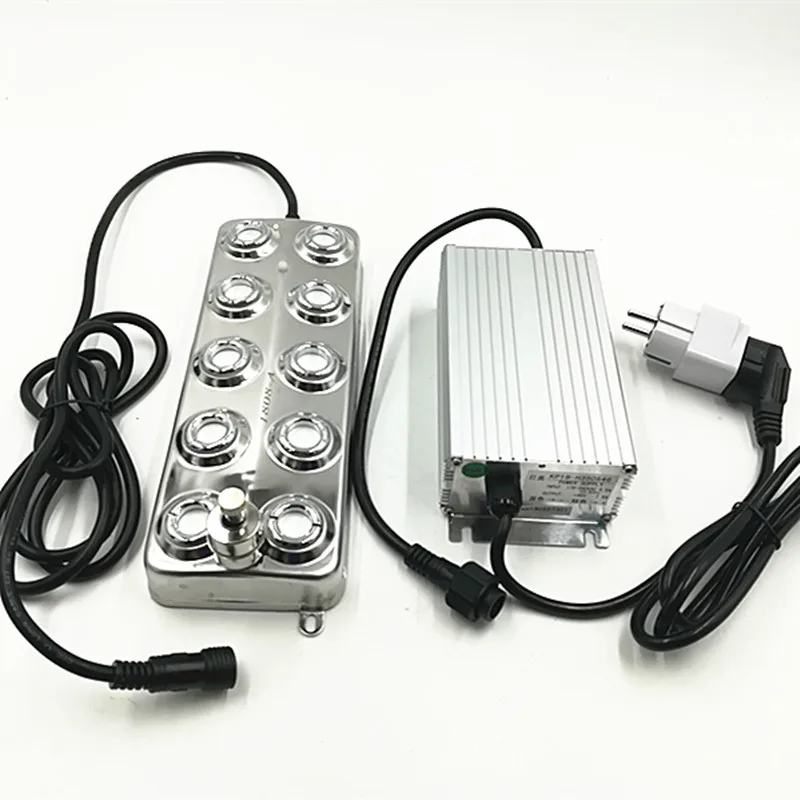 

DC48V 10 Head 5kg/h Industrial Ultrasonic Mist Maker Fogger Atomizer & Moisture-proof Power Supply Fog Humidifiers EU/AU/UK/US