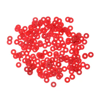 

100 Pcs 3mm Practical Red Motherboard Screw Insulating Fiber Washers DIY Tool