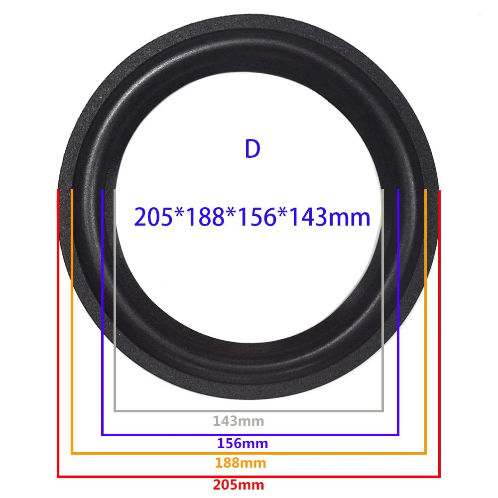 Кольцо из вспененного материала для динамика ремонт 8 дюймовая подвеска объемное складное кольцо полный диапазон НЧ динамик Замена громкий динамик запчасти - Цвет: D