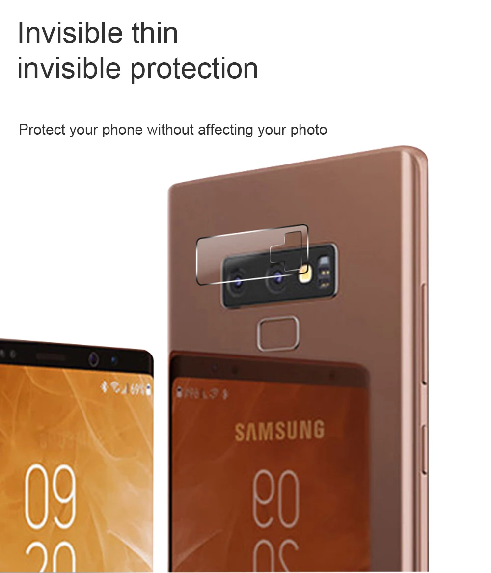 NYFundas 10PCS Lens Tempered Glass Film For Samsung Gaxary S9 S8 S7 S6 Note 9 Note 8 Rear Camera Protection S 9Plus Smartphone (2)