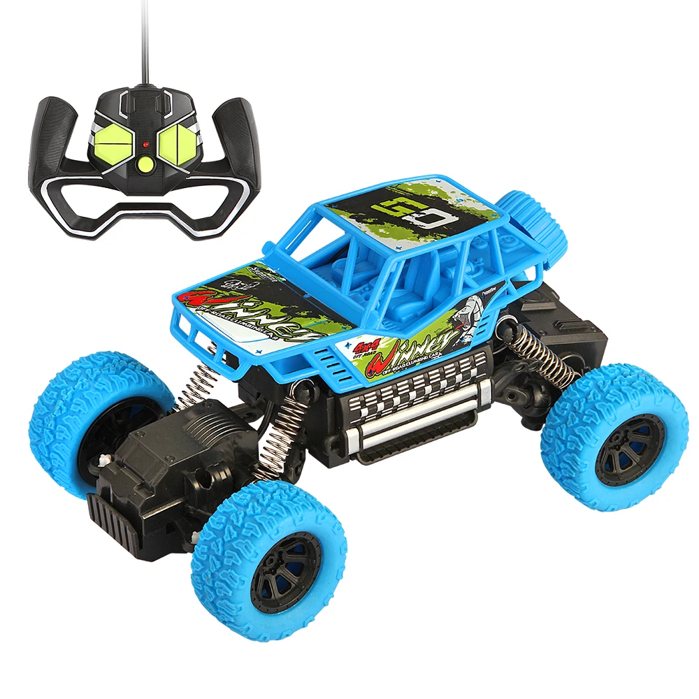 

Electric Toys Cars Remote Control Car High Speed Off-Road RC Car Vehicle Toys 4WD Cimbing Car 4CH For Kids Boys Gift(Blue)