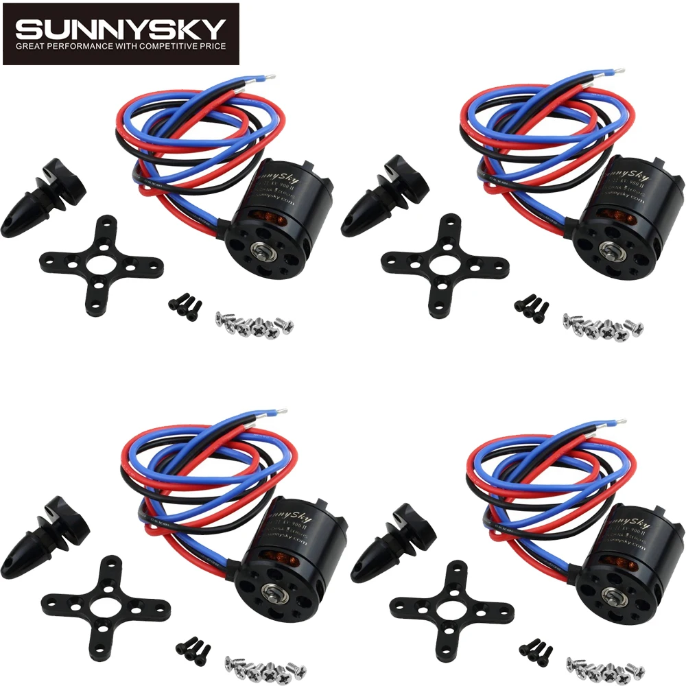 4 компл./лот Sunnysky V2216 900KV/800KV/650KV бесщеточный двигатель для осевого многоосевого