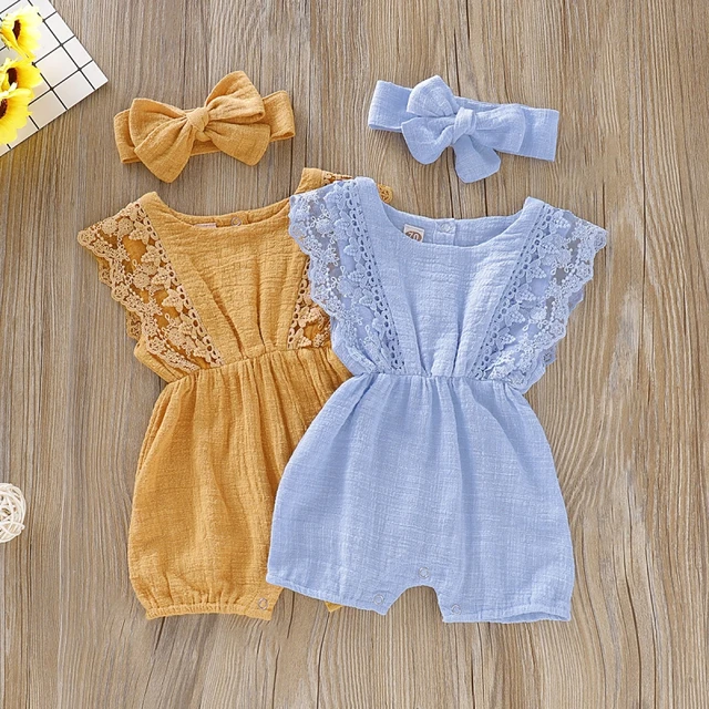 Baby girl summer rompers sale