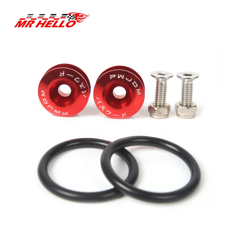 Quick Release Fasteners for Front Bumpers Rear Bumpers Trunk Hatch Lids