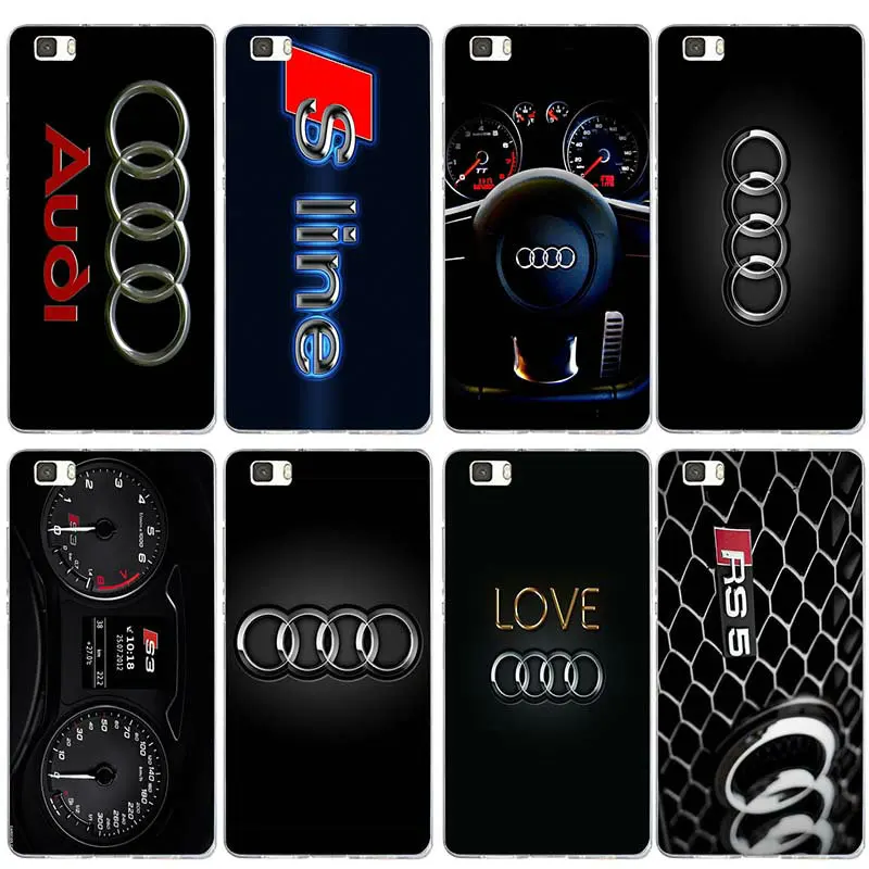 

Audi Car Logo Silicone Soft TPU Phone Cases for Huawei P8 P9 P10 P20 P30 Honor 6X 7X 7 9 Mate 10 Pro Lite P Smart Coque Shell
