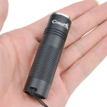 

CrazyFire Mini LED Flashlight 600 lumens CREE Q5 Zoomable Torch Light 3 Modes Powered by CR123A Battery for Home Using