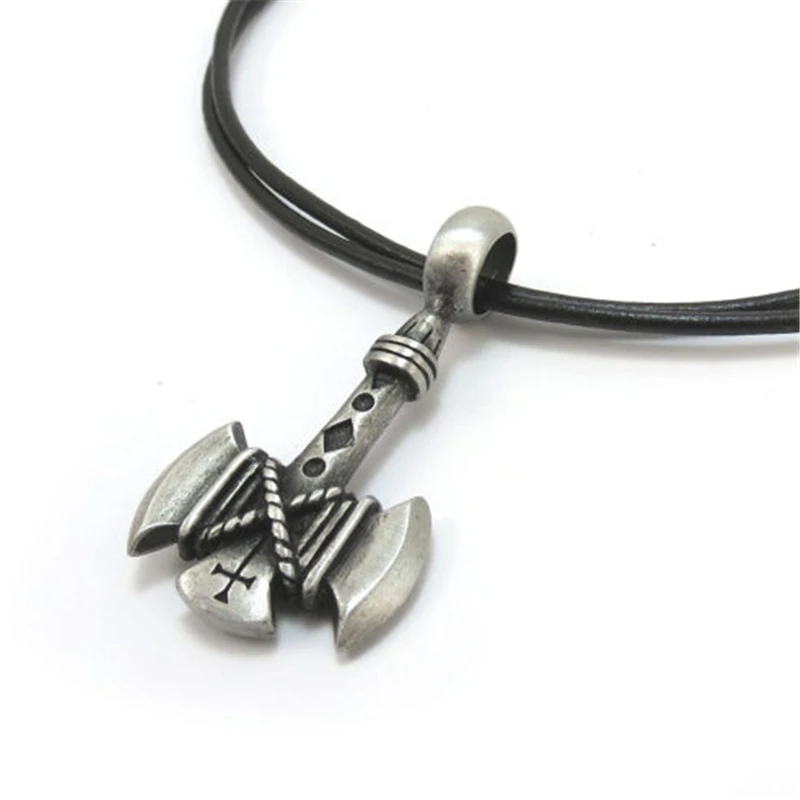 1pcs Viking Axe Necklace Amulet Axes Gothic Retro Pagan Pendant Viking