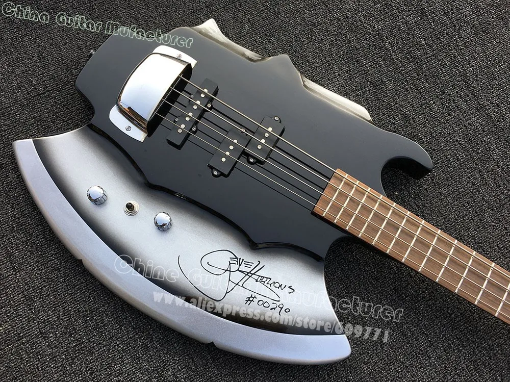Custom shop Cort GENE SIMMONS AXE signature Guitar 4 струны Electric Bass Guitarra оптовая продажа|Гитара| |