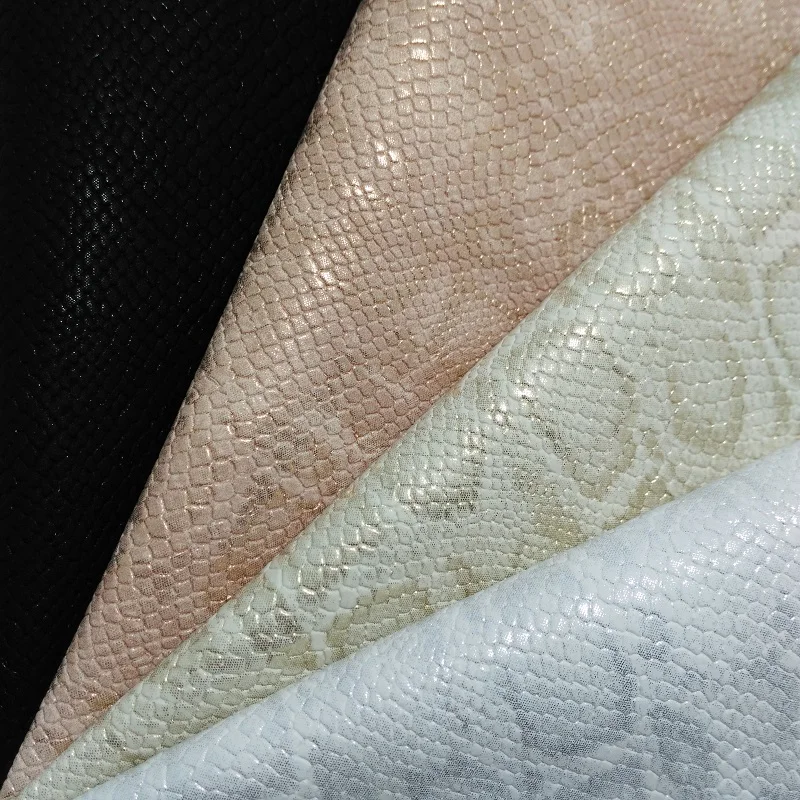 

1PC 21X29CM Synthetic Letaher, Cuero Sintetico Embossed Snake Leather For Making Bows Accessories 9S09A