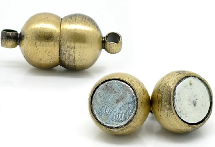 

Free Shipping!50 pcs Brushed Bronze Magnetic Clasps 17x8mm