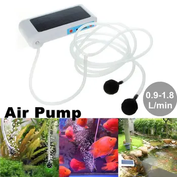 

Mini Air Pump Solar Power Panel Waterproof Fish Tank Aquarium aeration Air Pump with battery Oxygen Generator Oxygen Air Bubble