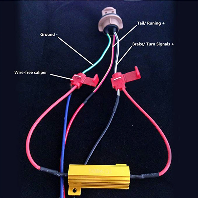 4pcs Fast Hyper Flash Turn Signal Blink 50W 6 ohm R24 Load Resistor Fix Led Bulb         未标题-3