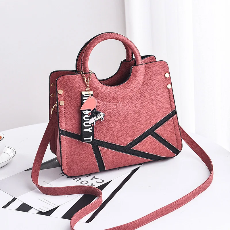 Women Patchwork Handbag Female Crossbody Shoulder Bags Designer INS Lady Messenger Tote Party Purse Top-Handle Sac A Main SS7263 (17)