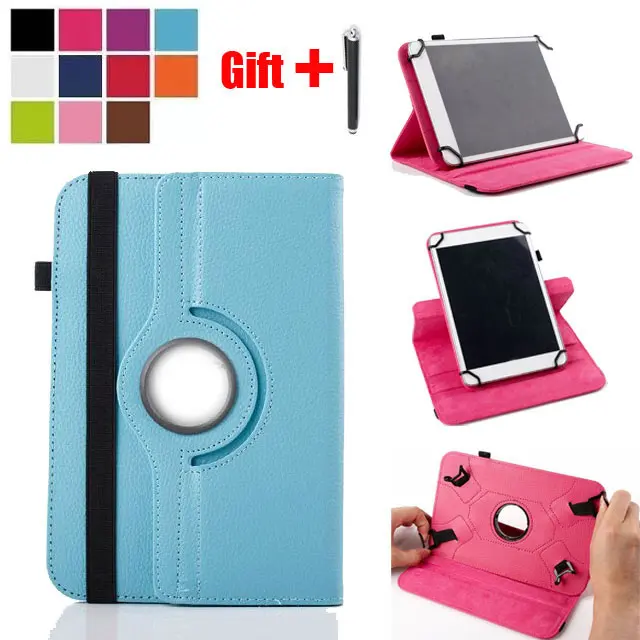 

360 Degree Rotating Universal PU Leather cover Case for Alcatel ONETOUCH ONE TOUCH Pixi 3 (10) 9010X 10.1 inch Tablet + Gift