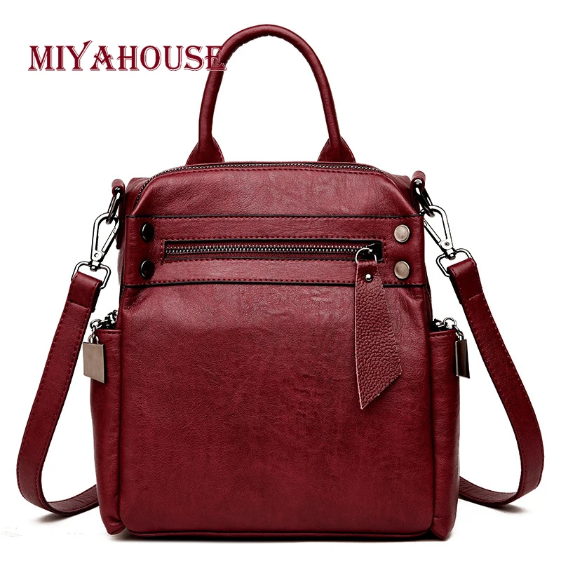 

Miyahouse High Capacity Women Candy Color Handbags Preppy Style Shoulder School Bags For Teenager Girls Portable Travel Bag