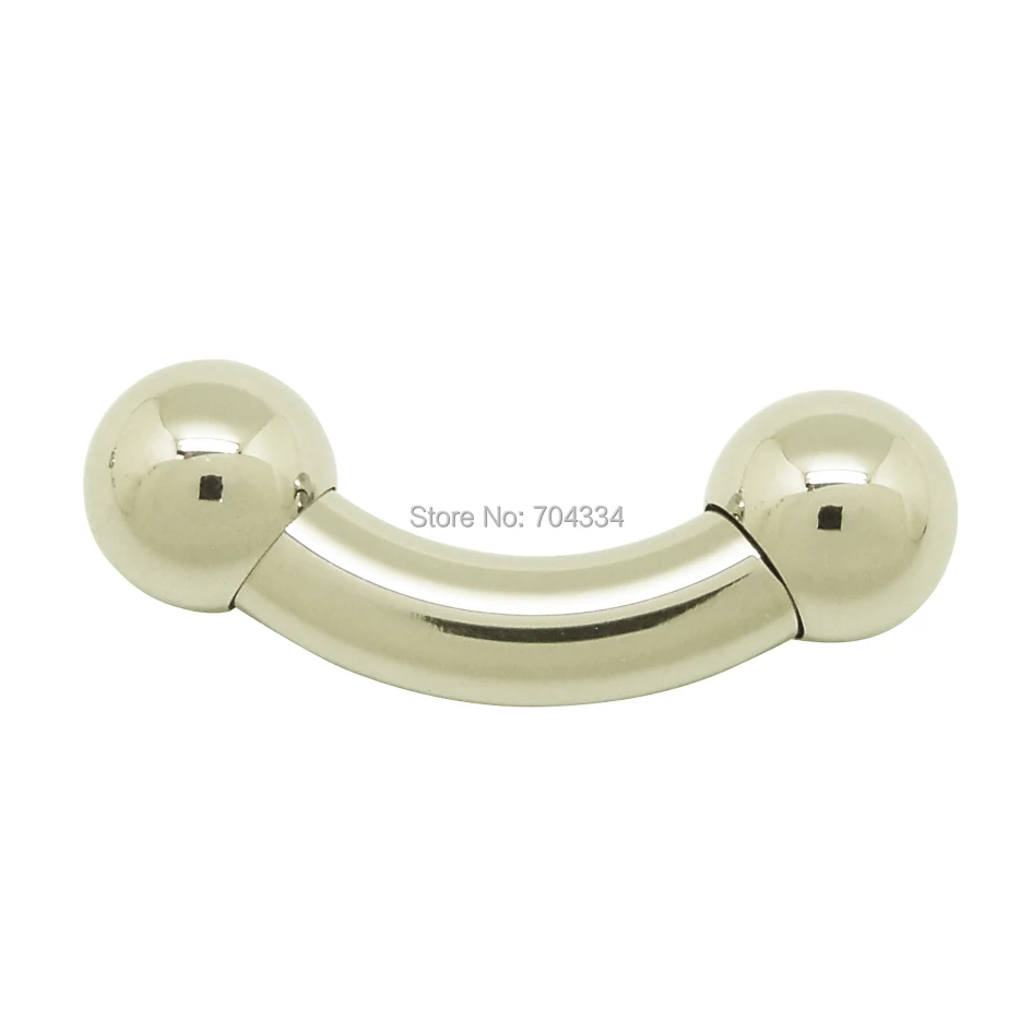 6MM 316L stainless steel large gauge body piercing jewelry curved