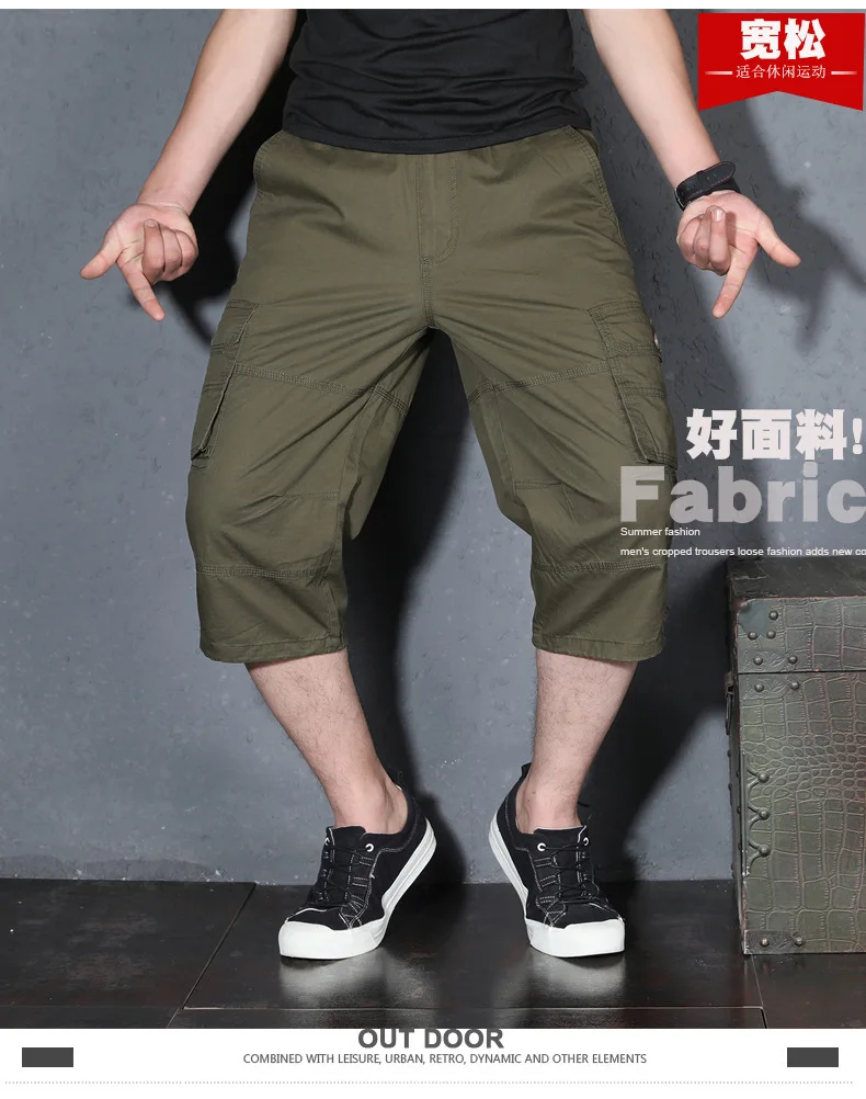 caminhada multi-bolso anti-usar meia calças shorts