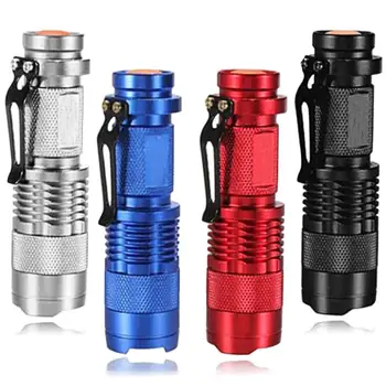 

9.2 x 2.6cm Mini LED Flashlight LED Flashlight Torch AA Adjustable Zoom Focus Torch Lamp Mini Pocket LED Flashlight 1/3 modes