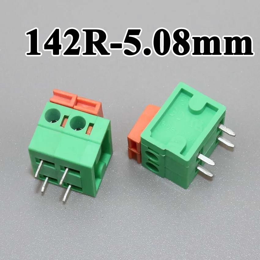 Cltgxdd KF142R 5 08 мм Прямоугольный ППМ пружинный клеммный блок KF142V 5.08 2P 3P 4P
