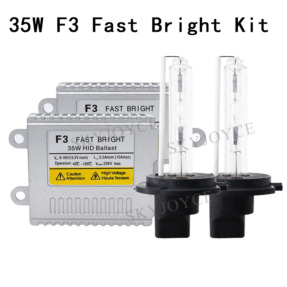 20120 35 Вт hid H1 H7 H11 9005 Автомобильные фары HID Комплект 4300K 6000K лампы AC 12V 35W F3 Быстрый