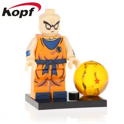 20 шт. PG1384 Dragon Ball Z цифры Krillin Android 17 Саян Сын Гоку Piccolo аниме Строительные блоки Кирпич Игрушки для детская