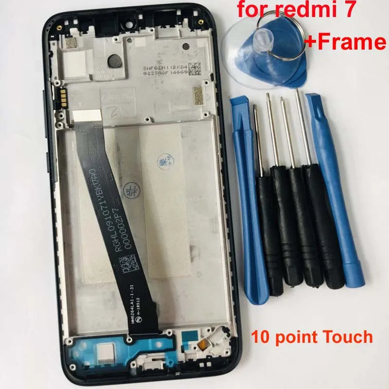 

AAA Original for Xiaomi Redmi7 redmi 7 LCD Display Screen Touch Assembly LCD Digitizer Touch Screen Parts+10point touch+Frame