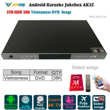 5 ТБ HDD 37 K вьетнамские песни, Android караоке плеер/Jukebox, AK1C18, бесплатное Облачное загрузка, YOUTUBÊ, домашний KTV поют