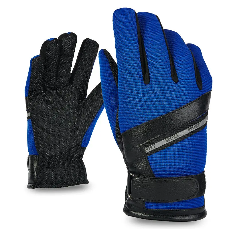Winter Gloves Men Heated Plus Velvet Warm Windproof Outdoor Sports