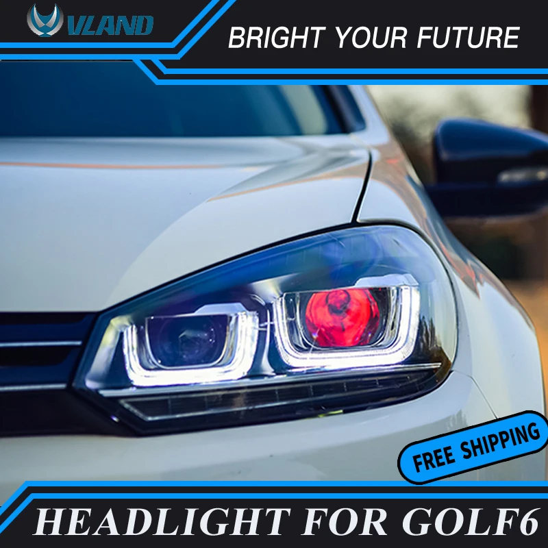Автомобильные фары для VW налобный фонарь Golf 6 MK6 R20 2009 2013|Фара авто в сборе| |