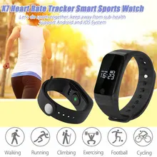 X7 умный Браслет Bluetooth 4.0 спортивные Смарт Часы Heart Rate Мониторы Температура Давление Мониторы напоминание умный Браслет