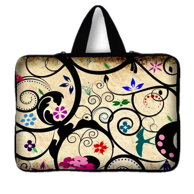 Cheap Neoprene Flowers Laptop Bag 10,12,13,14,15.6 inch Notebook Computer Bags Tablet Sleeve Case 13.3 For Macbook Ultrabook Man Women