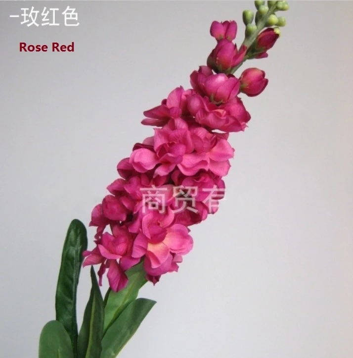 75 см Искусственный цветок фиолетовый шелк искусственная ткань для рукоделия Орхидея, дома вечерние свадебные украшения, 12 шт - Цвет: rose red