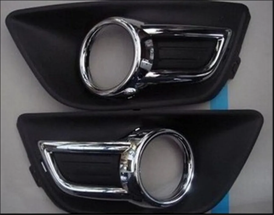 Пара хромированных противотуманных фар для Citroen C4 2008 2011 C quatre|cover for|cover coverscover light |