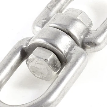 

100% New Marine Mooring Stainless Steel 8mm 5/16" Eye to Eye Swivel Ring
