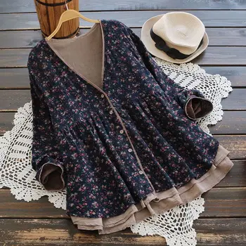 

2020 Special Offer New Tumblr Unicorn Women's Free Shipping 2020 Spring Japanese Large Size Vintage Lace Print Shirt Cardigan