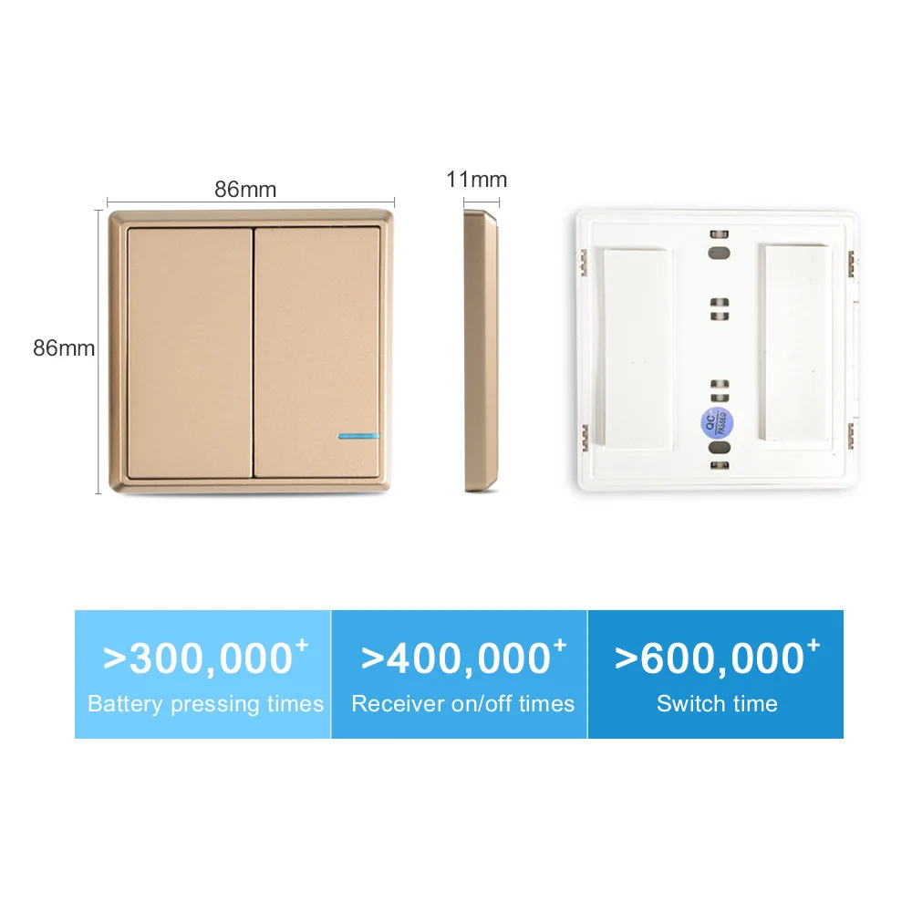  Wireless Light Switch Waterproof Remote Light Switches 110V 220V - No Wiring Remote Control Ceiling - 32866552370