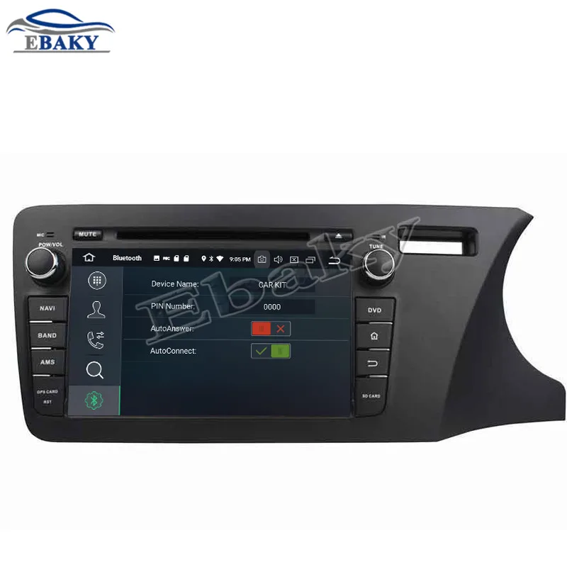 Flash Deal NaviTopia 8inch 4GB RAM 64GB ROM Octa Core Android 9.0 Car DVD Player For Honda CITY 2014 Right/GPS/WIFI 19