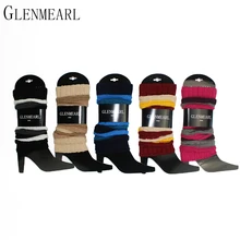 Брендовые женские гетры, Осень-зима, теплые гетры, наколенники, в полоску, белые, черные, компрессионные, чулочно-носочные изделия, женские чулки, X25